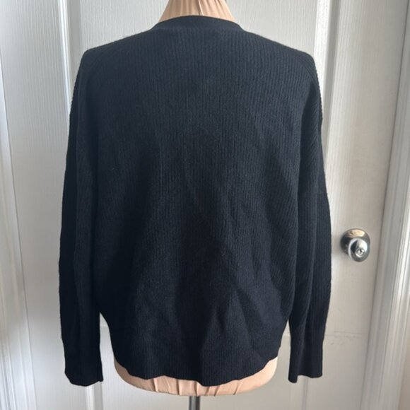 360 CASHMERE ​Cecile Cutout Cashmere Cardigan Black , Sz.M - Picture 8 of 11